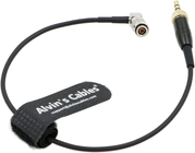 Alvin'S Cables Timecode Cable For Canon R5C From Deity Tentacle Sync 3.5mm Lock TRS To Right Angle DIN 1.0/2.3 Time Code
