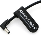 Alvin'S Cables DC Power Cord 5.5 X 2.1mm DC Male Right Angle Coiled Power Cable For Atomos Shogun Monitor, Blackmagic Vi