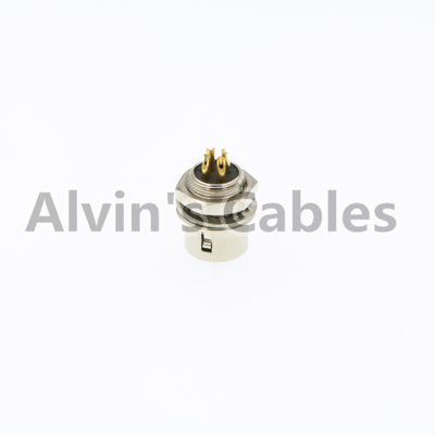 Straight Panel Mount Circular Connector HR10A-7R-4S Hirose 4 Pin Female
