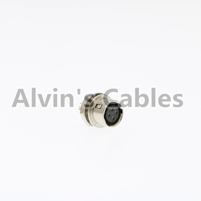 Straight Panel Mount Circular Connector HR10A-7R-4S Hirose 4 Pin Female