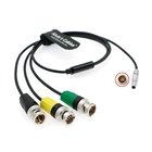 Alvin'S Cables RED DSMC2 Camera Sync Cable 00B 4 Pin To 3BNC For Timecode Genlock Trigger 60CM 23.6inches