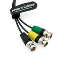 Alvin'S Cables RED DSMC2 Camera Sync Cable 00B 4 Pin To 3BNC For Timecode Genlock Trigger 60CM 23.6inches