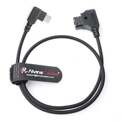 Alvin's Cables Dtap to Right Angle USB C Power Cable, 2ft Ultra Soft & Flexible Dtap to Type C Enhanced Power for Tilta Nucleus Nano II Wireless Lens Control Motors