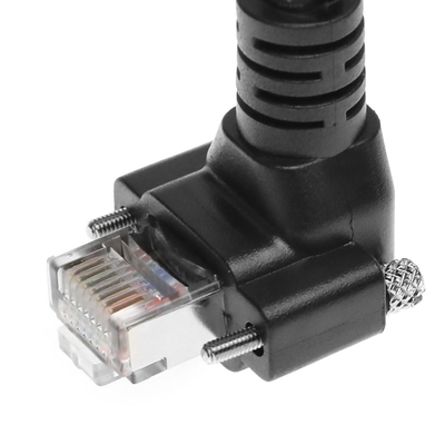 Alvin's Vertical Screw-Lock CAT6a GigE Cable for Industrial Cameras