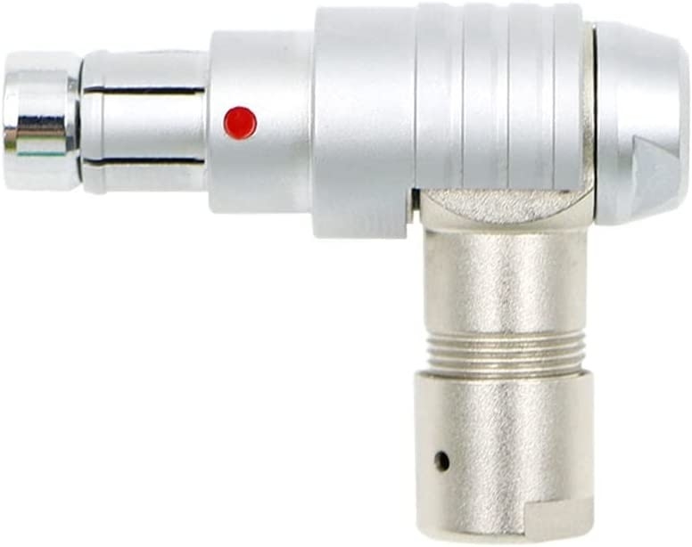 Fischer 3 Pin Male Right Angle Connector S102 For ARRI Alexa / RED DSMC2 For Sony Venice RS 3 Pin Plug 9 O'Clock